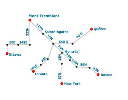 Mont Tremblant - resort map